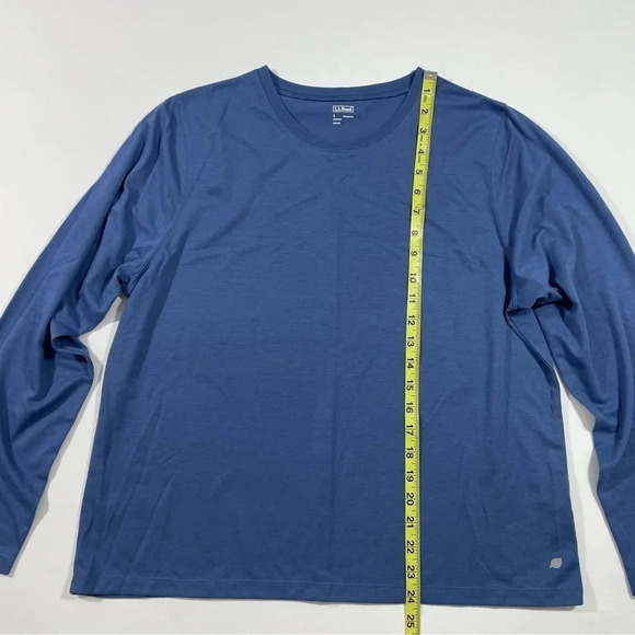 LL Bean Womens Basic Everyday Shirt Larkspur Polyester - Picture 6 of 6